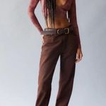 Urban Outfitters  Iris Plunge Top Brown Floral Multi Small Photo 1