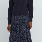 Uniqlo :C Premium Labmswool Half Zip long sleeve sweater navy size L Photo 0