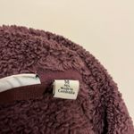 L.L.Bean Womens  Jacket Pullover Hi-Pile Fleece Snap Purple Eggplant Medium Photo 3