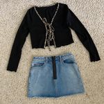 LF Carmar Denim zipper mini high rise skirt π€ Photo 2