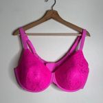 SKIMS  fits everybody lace tshirt bra in color neon pink size 44 DD ladies Photo 1