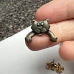 Cat Signed JJ & Avon Owl Stud Pierced Earrings Lot Of 2 Photo 7