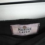 Marine layer  Myra Mini Skirt Faux Suede Black button front Size 10 Photo 4