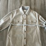 Lush Clothing Lush Stylish Beige Button-Up Jacket Photo 4