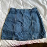 Aritzia Wilfred Free Button Up Denim Mini Skirt Size 2 Blue Photo 5
