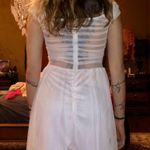 Sheer Maxi Dress White Size M Photo 1