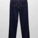ZARA Dark Blue Jeans with Low Front V Photo 1