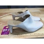 Naturalizer  Paloma Mules Women 5M White Leather Slip On Square Toe Comfort Shoes Photo 1
