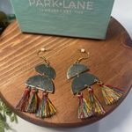 Park Lane  Gold and Silver Earrings with Colorful Tassels Photo 2