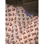 Indie Ella ANYA Butterfly Sleeve Silk Wrap Dress spring floral ruffle boho Brown Size M Photo 2