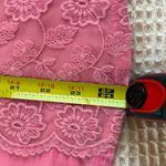 Hollister Barbie pink racerback tank with lace detail in the front. Size large Photo 7