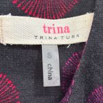 Trina Turk Trina by Fit & Flare Black Red Pink Fireworks Dress Size Womens Small Photo 7