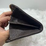 Coach Julia Khaki Brown Op Art Slim Zip Wallet Photo 8