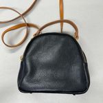 Divina Firenze Black Leather Tan Straps Luxury Handbag Convertible Backpack Bag Photo 0