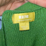 Anthropologie Maeve by  “Everyday Maryanne” Bright Green Sweater Tank Top  SIZE M Photo 7