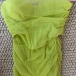 Oh Polly  Neon Lime Green Midi Dress Photo 3