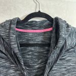 Calvin Klein  Womens Sweatshirt Hoodie Large Dark Gray Moisture‎ Wick Fleece Cowl Photo 3