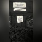 Charter Club  Women’s  Velvet Floral Black straight leg pants Photo 8