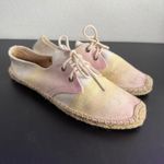 Soludos  Espadrille Lace Up‎ Ombre Pastel Canvas Shoes Women 40 US 9.5 Beach BOHO Photo 7