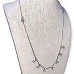 Yoni Z Silver Tone Cubic Zirconia Flower Shaker 21.5” Adjustable Necklace USA Photo 3