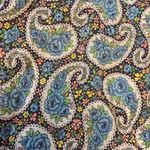 Vintage Floral Paisley Housecoat Size M/L Blue Size M Photo 4