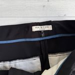 Halston Heritage  Black Crepe Crossover Cropped Trouser 2 Photo 2