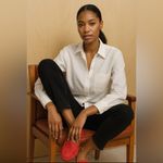 Cole Haan Red Suede Loafers. Size-9B Photo 1