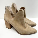 Steve Madden  Boots Womens Size 9.5 Suede‎ Pointed Toe Block Heel V Cut Booties Photo 0