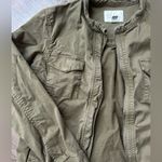 Hinge  Military Style Zip-Up Olive Green Jacket Photo 5