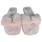 Kate Spade Sandy Pink Fluffy Faux Fur Slipper Sandals Size 7 Photo 3