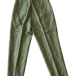 Anne Larson Linen Dress Pants Green Size 12 Photo 0