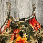 NWT Love Medium Floral Pattern Olive Womens Dress Tropical Cruise Vacation Green Photo 3