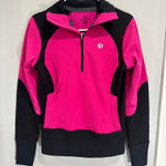 Pearl Izumi Women’s Medium M Pink Black Cycling Bike Jacket 1/4 zip long sleeve Photo 0