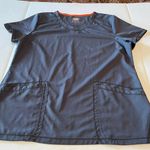 Dickies  Dynamix grey Scrub‎ Top short sleeve size XL women's Photo 2