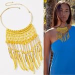 Free People Crochet Macrame Joey Crochet Choker Statement Necklace NWT Bohemian Photo 2