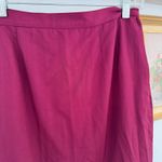 Christian Dior Vintage The Suit Burgundy Wool Pencil Skirt Italy Size 10 Photo 5