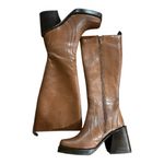 Steve Madden Andiee Stacked Wooden
Platform Boots Size 6 Photo 2