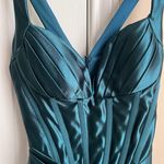 Satin Formal Dress Blue Size 2 Photo 0
