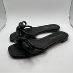 Loeffler Randall  Hadley Bow Slide Sandal black leather size 7.5 Photo 3