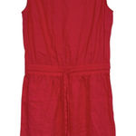 Saks 5th Avenue Saks Fifth Ave Pink Coral Linen Sleeveless Mini Dress Womens M Beachy Casual Photo 0