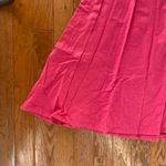 hot pink strapless maxi midi dress Photo 3
