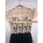 Paper Dolls  Dress US 4 EU 36 UK 8 Black Cream Crocheted Lace Short Sleeve NEW Photo 3