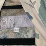 Vintage Platinum S Green and Cream Patterned Cardigan Beaded Photo 3