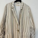 Free People  Fern Blazer in Dusty Beige Size Medium Photo 5