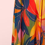 Nicole Miller Cute NWOT floral tropixal maxi pull on dress  jungle beach safari Photo 0