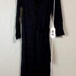 AFRM Women’s Kendra Notch Lapel Wrap Midi Dress Black Size XS NWOT Photo 12