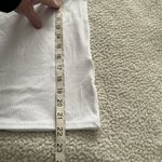 Madewell Optic White Sleeveless Scoop Neck Modal Drapey Rib Knit Tank Top Sz XS Photo 6