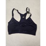 New Balance  Navy Blue Racerback Sports Running Bra Size M Photo 1