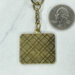 Gold Tone American Flag USA United States Clip Keychain Keyring Photo 4