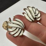 Avon, Crown Trifari Vintage Gold Tone Clip On Earrings Lot Of 2 Signed Photo 6